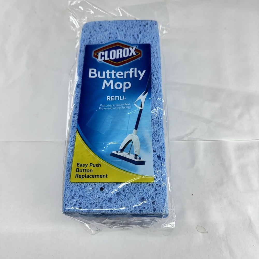 Clorox Butterfly Mop Refill Easy Push Button Replacement DISCONTINUED NOS